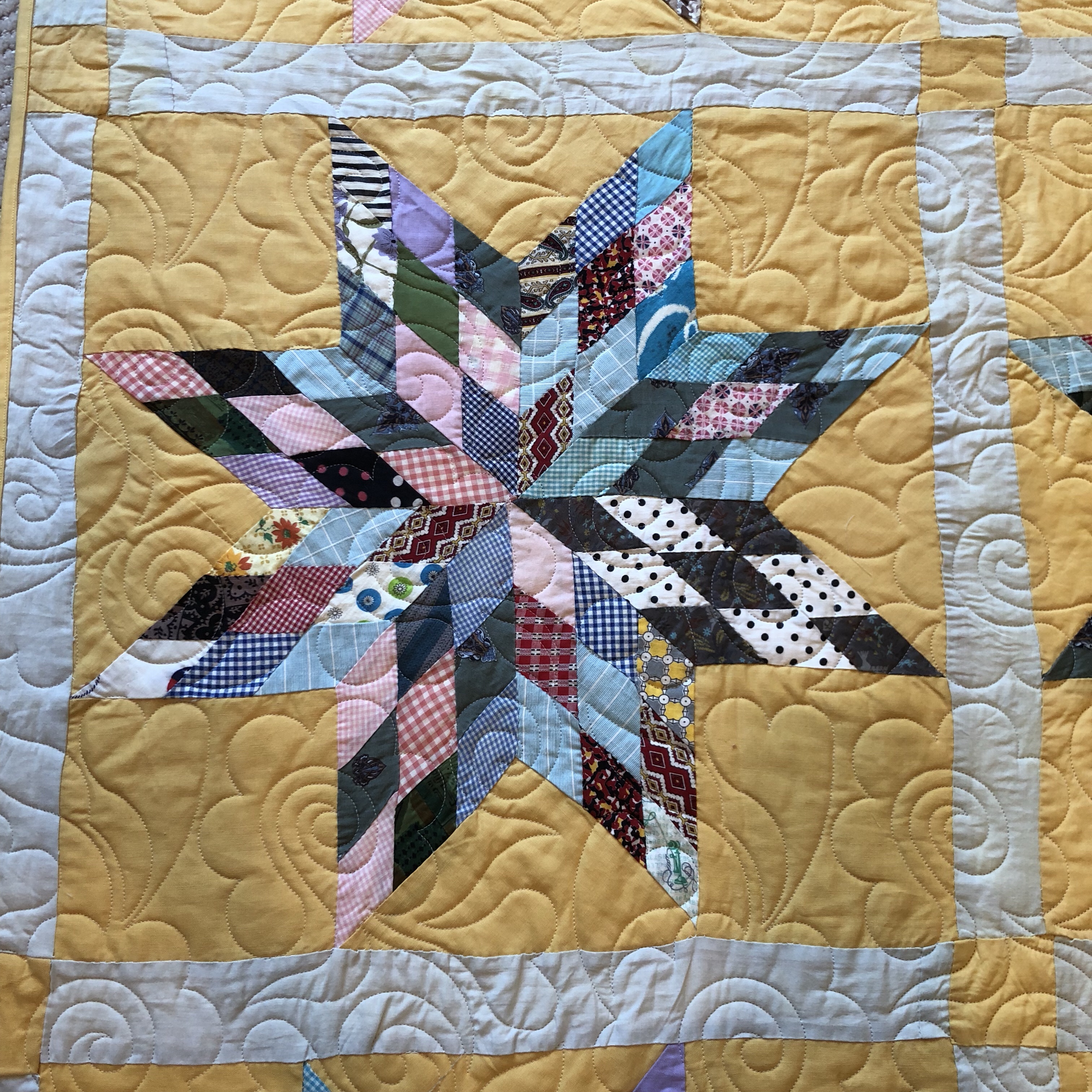 vintage quilt modern finish
