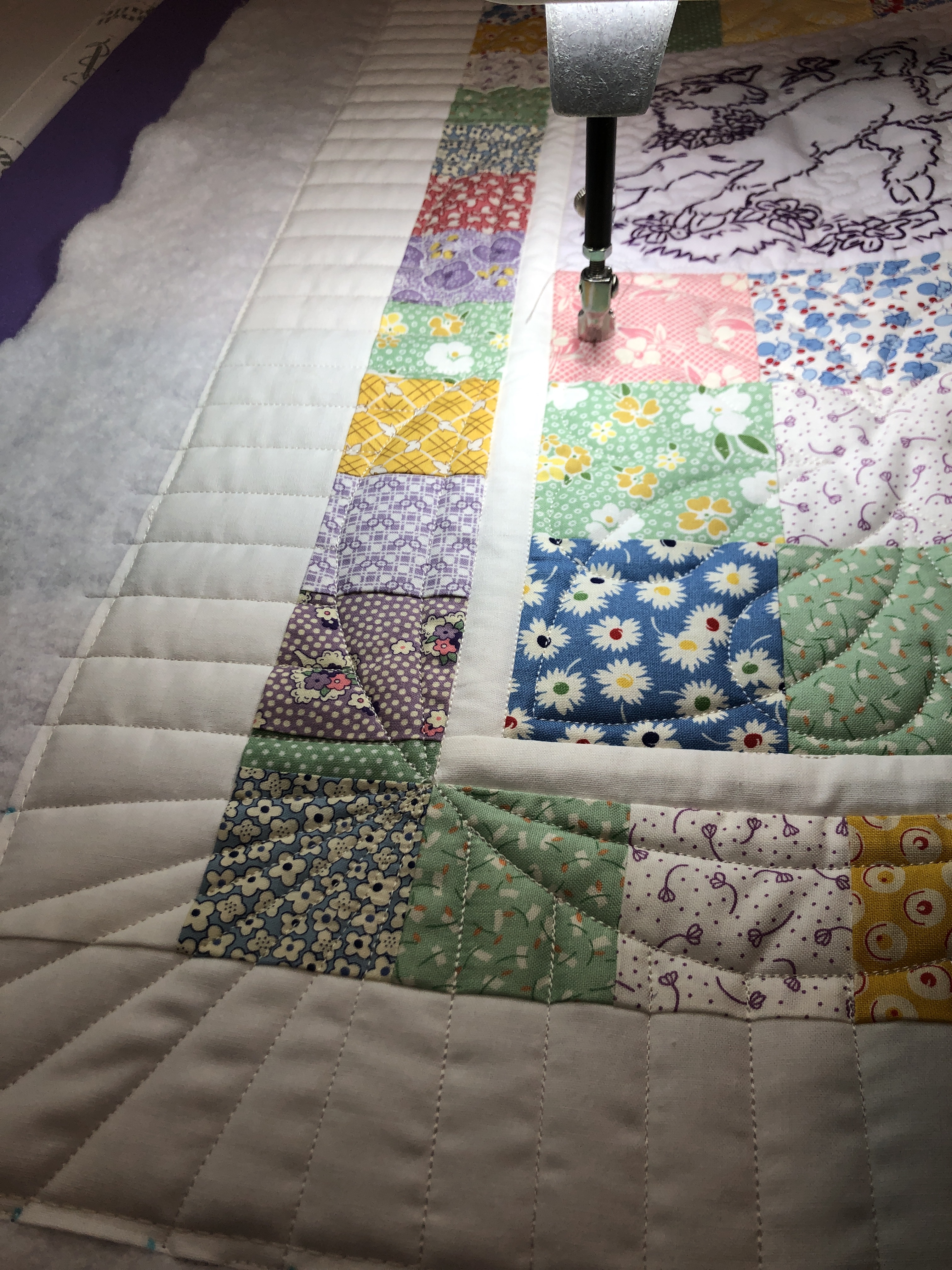 Custom quilting