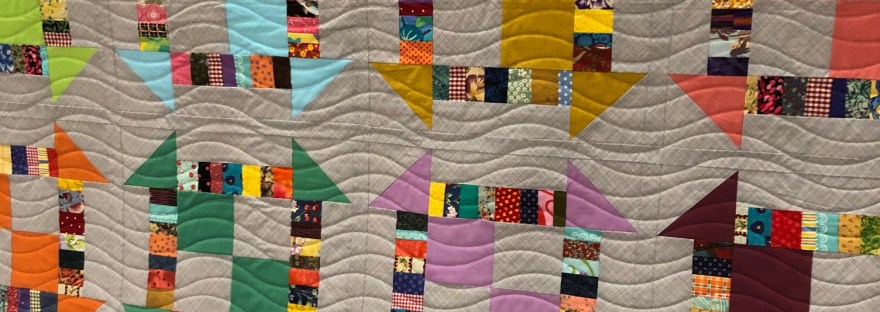 modern quilting, wavy quilting, wavy lines, tyler texas quilting service